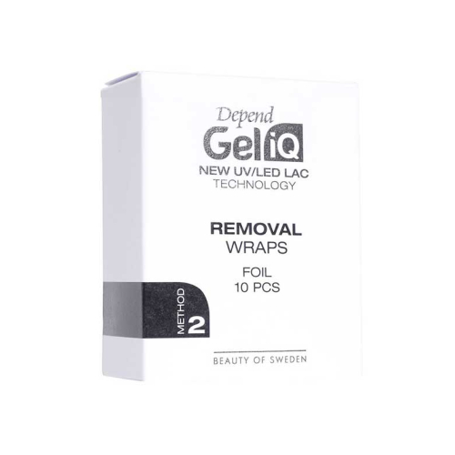 Depend - Bandes de dissolvant pour vernis à ongles Gel iQ Removal Wraps Folie Method 2