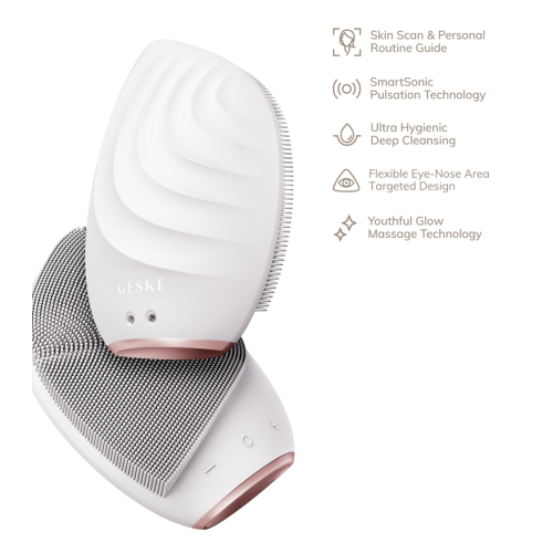 GESKE - Sonic Brosse nettoyante et massante pour le visage 5 en 1 - Or rose blanc