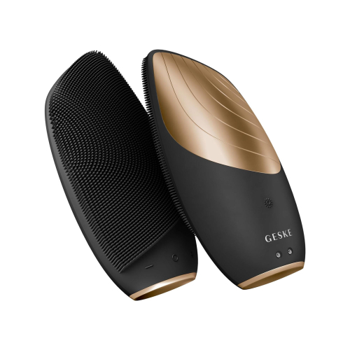 GESKE - Brosse Nettoyante et Massante pour le Visage Sonic Thermo 6 en 1 - Or Noir