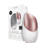 GESKE - Brosse Nettoyante et Massante pour le Visage Sonic Thermo 6 en 1 - Or Rose Blanc