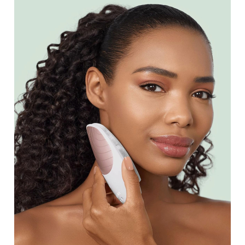 GESKE - Brosse Nettoyante et Massante pour le Visage Sonic Thermo 6 en 1 - Or Rose Blanc