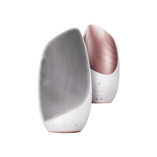 GESKE - Brosse Nettoyante et Massante pour le Visage Sonic Thermo 6 en 1 - Or Rose Blanc