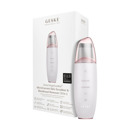GESKE - Nettoyant MicroCurrent Skin Scrubber & Blackhead Remover 9 en 1 - Or rose blanc