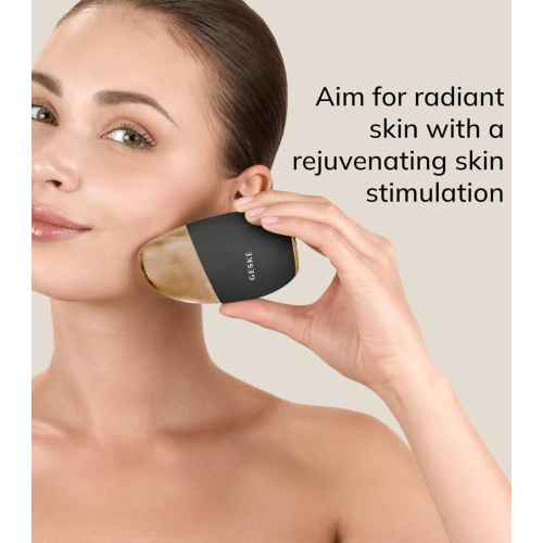 GESKE - Appareil de massage 7 en 1 pour les yeux et le visage Cool & Warm - Black Gold