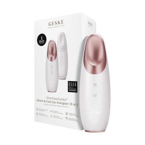 GESKE - Masseur Contour des Yeux Warm & Cool Energizer  6 en 1 - Or Rose Blanc