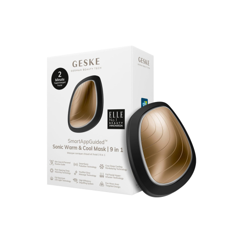 GESKE - Masque facial Sonic Warm & Cool 9 en 1 - Or Noir