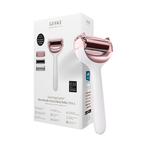 GESKE - Rouleau Microneedle Visage et Corps 9 en 1 - Or Rose Blanc