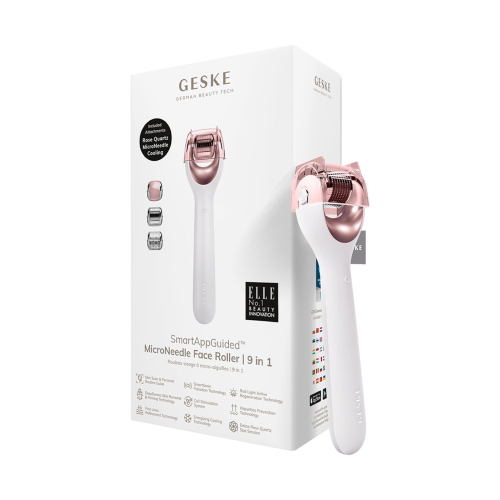 GESKE - Rouleau facial à micro-aiguilles 9 en 1 - White Rose Gold