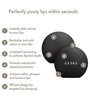 GESKE - Volumateur pour les lèvres 4 en 1 - Noir