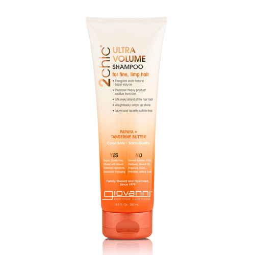 Giovanni - Shampooing Volume ultra 2Chic - Mandarine et de papaye beurre