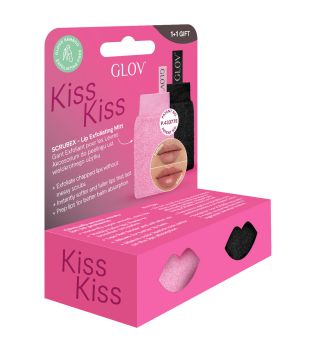 GLOV - *Amore Collection* - Duo de gants exfoliants pour les lèvres  Scrubex Kiss&Kiss Set