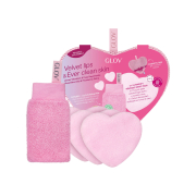 GLOV - *Amore Collection* - Ensemble de disques pour le visage et de gants exfoliants pour les lèvres Velvet Lips And Ever Clean Skin