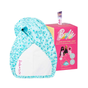 GLOV - *Barbie* - Serviette turban en satin et tissu - Blue Panther