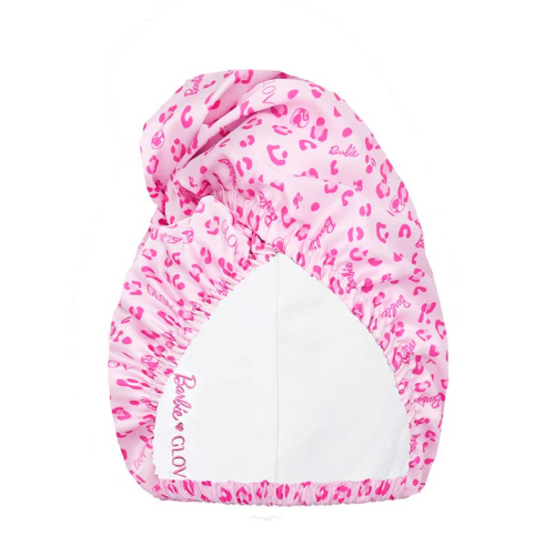 GLOV - *Barbie* - Serviette turban en satin et tissu - Pink Panther