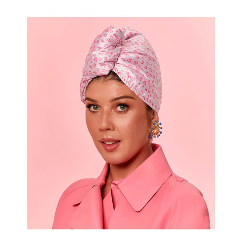 GLOV - *Barbie* - Serviette turban en satin et tissu - ZigZak