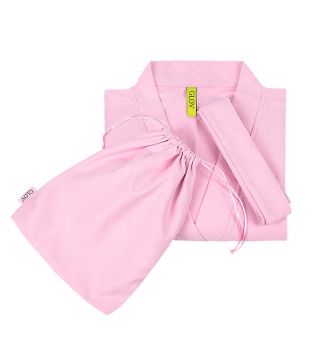 GLOV - Peignoir Ultra Absorbant Kimono Style - Rose
