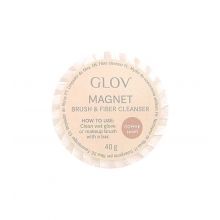 GLOV - Savon solide pour pinceaux et gants Magnet - Coffee