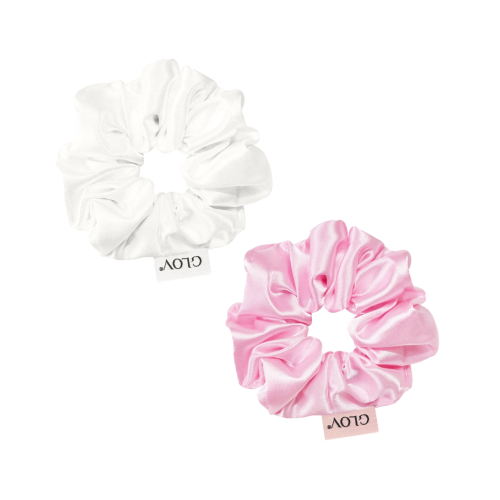 GLOV - Pack de 2 chouchous Satin Scrunchies taille M