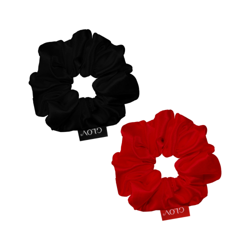 GLOV - Pack de 2 chouchous Satin Scrunchies taille S