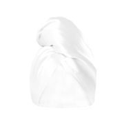 GLOV - Serviette Turban Double Face en Satin - Blanc