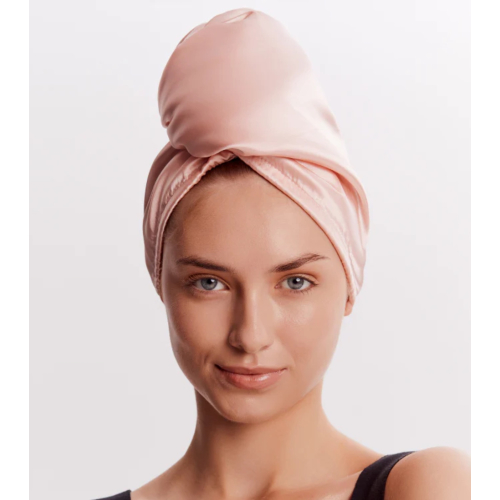 GLOV - Serviette Turban Double Face en Satin - Rose
