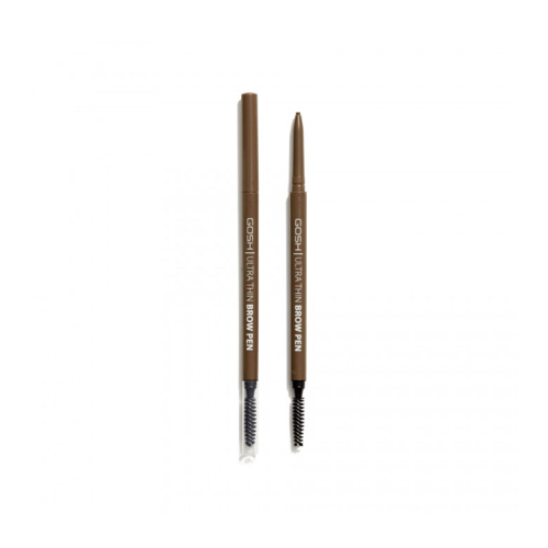 Gosh - Crayon à sourcils Ultra Thin Brow Pen - 002: Grey Brown