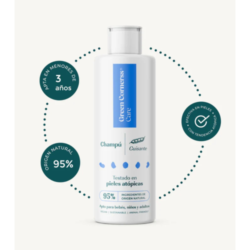 Green Cornerss - Shampoing aux pois - Cuir chevelu sensible