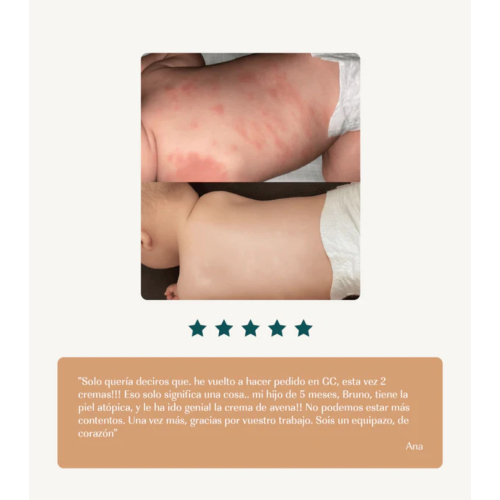 Green Cornerss - Crème hydratante pour le corps à l'avoine - Peau atopique