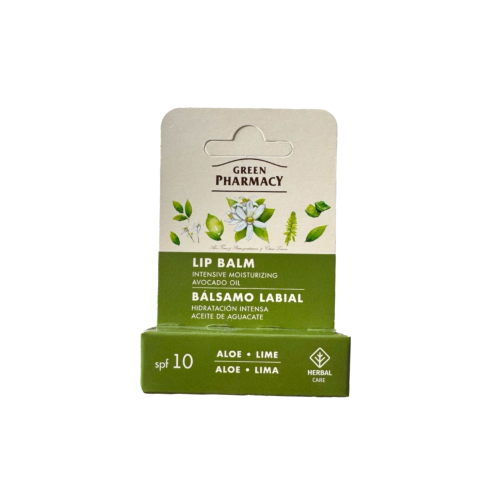 Green Pharmacy - Baume à lèvres avec SPF10 - Aloès et citron vert