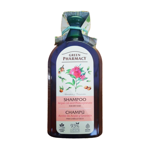 Green Pharmacy - Shampooing cheveux secs - Arganier et grenade