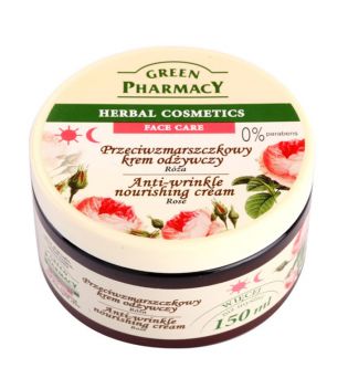 Green Pharmacy - Crème anti-rides pour peaux mixtes - Rose