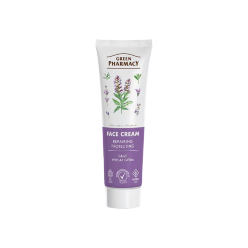 Green Pharmacy - Crème visage réparatrice et protectrice à la sauge