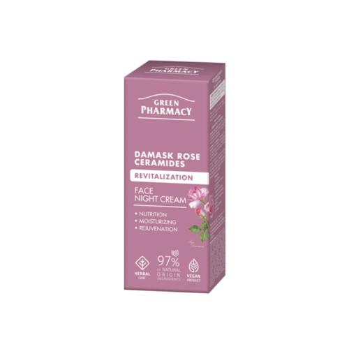 Green Pharmacy - Crème Visage Nuit Revitalisante - Rosa damascena + Ceramidas