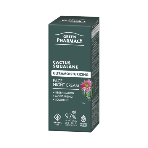Green Pharmacy - Crème visage de nuit ultra-hydratante - Cactus + Squalane