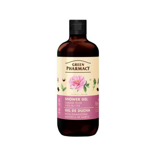 Green Pharmacy - Gel douche - Rosa damascena et beurre de Karité