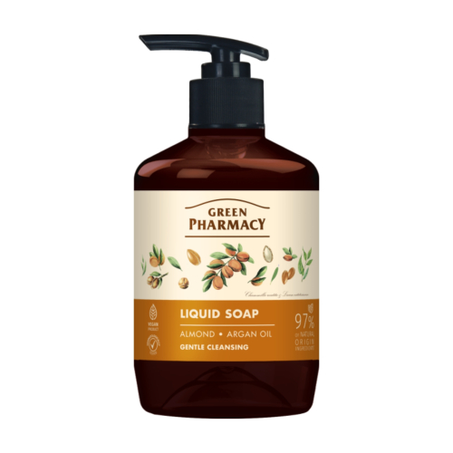 Green Pharmacy - Savon liquide pour les mains - Amandes et huile d'argan
