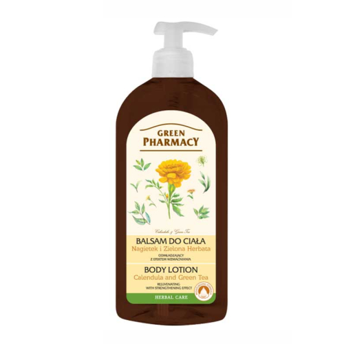 Green Pharmacy - Lotion corporelle rajeunissante - Calendula et thé vert