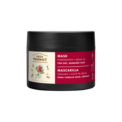 Green Pharmacy - Masque cheveux secs et abîmés - Grenade et Huile d'Argan