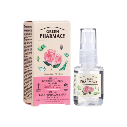 Green Pharmacy - Sérum de soie liquide pour les pointes fourchues