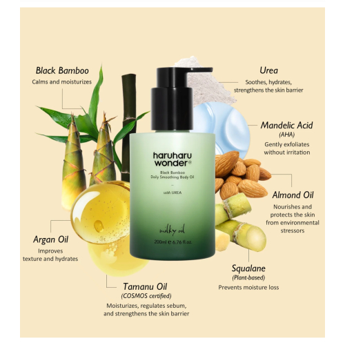 Haruharu Wonder - Huile corporelle Black Bamboo