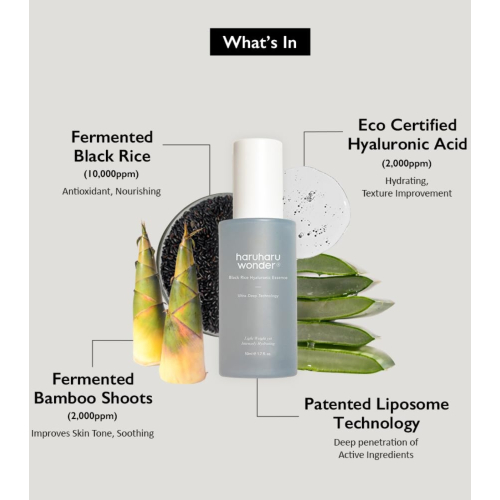 Haruharu Wonder - Brume faciale Black Rice Hyaluronic Essence