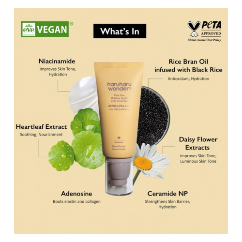 Haruharu Wonder - Crème solaire Black Rice SPF50+/PA++++