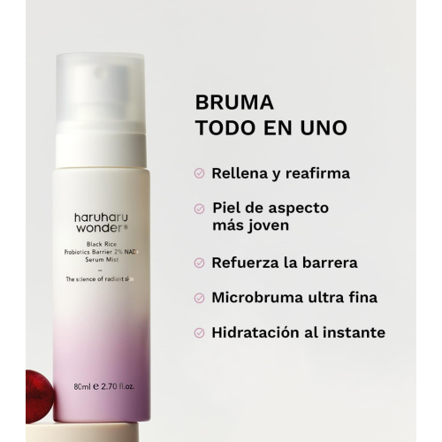 Haruharu Wonder - Brume sérum Black Rice Probiotics Barrier 2% NAD+