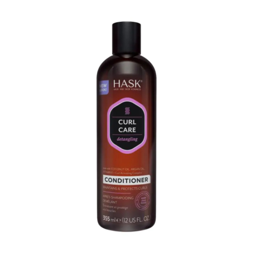 Hask - Revitalisant démêlant Curl Care - Huile de coco, huile d'argan et vitamine E