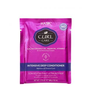 Hask - Après-shampooing revitalisant Deep Curl Curl Care - Huile de noix de coco, huile d'argan et vitamine E