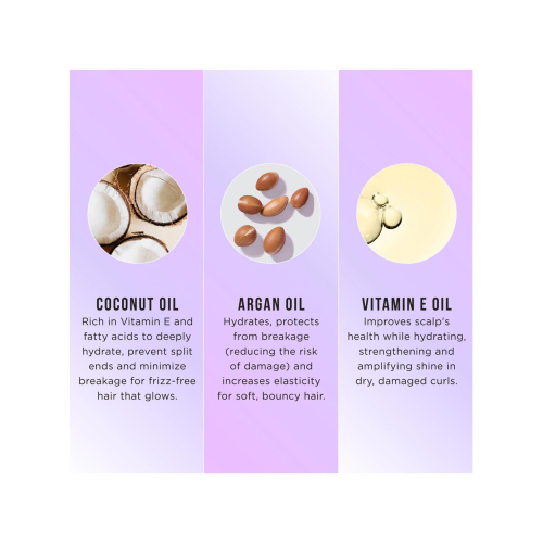 Hask - Après-shampooing revitalisant Deep Curl Curl Care - Huile de noix de coco, huile d'argan et vitamine E