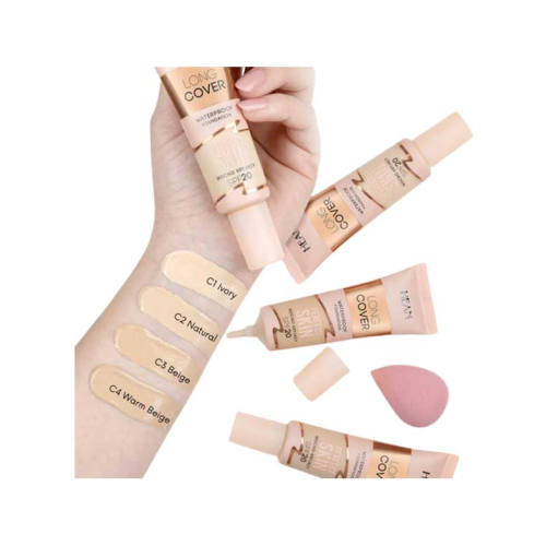 Hean - Fond de Teint Long Cover Perfect Skin SPF20 - C03: Beige