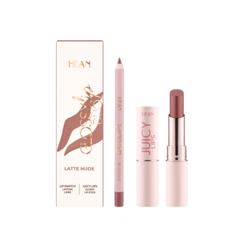 Hean - Set de lèvres Glossy Lip Duo - Latte Nude