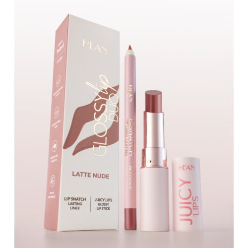 Hean - Set de lèvres Glossy Lip Duo - Latte Nude