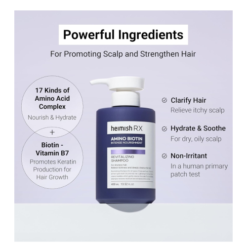 Heimish - *Heimish RX* - Shampoing revitalisant Amino Biotin